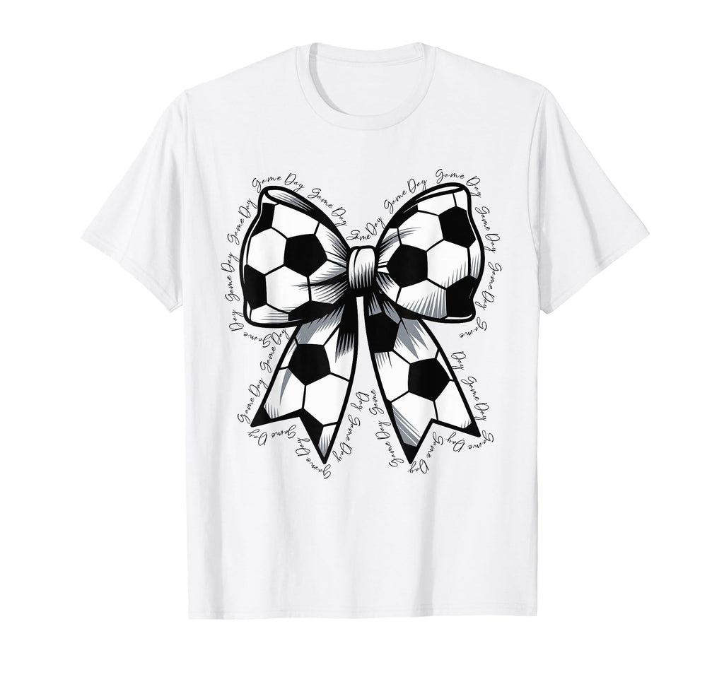 Soccer Game Day Soccer Lover Coquette T-Shirt - Minimalist Print Men Women