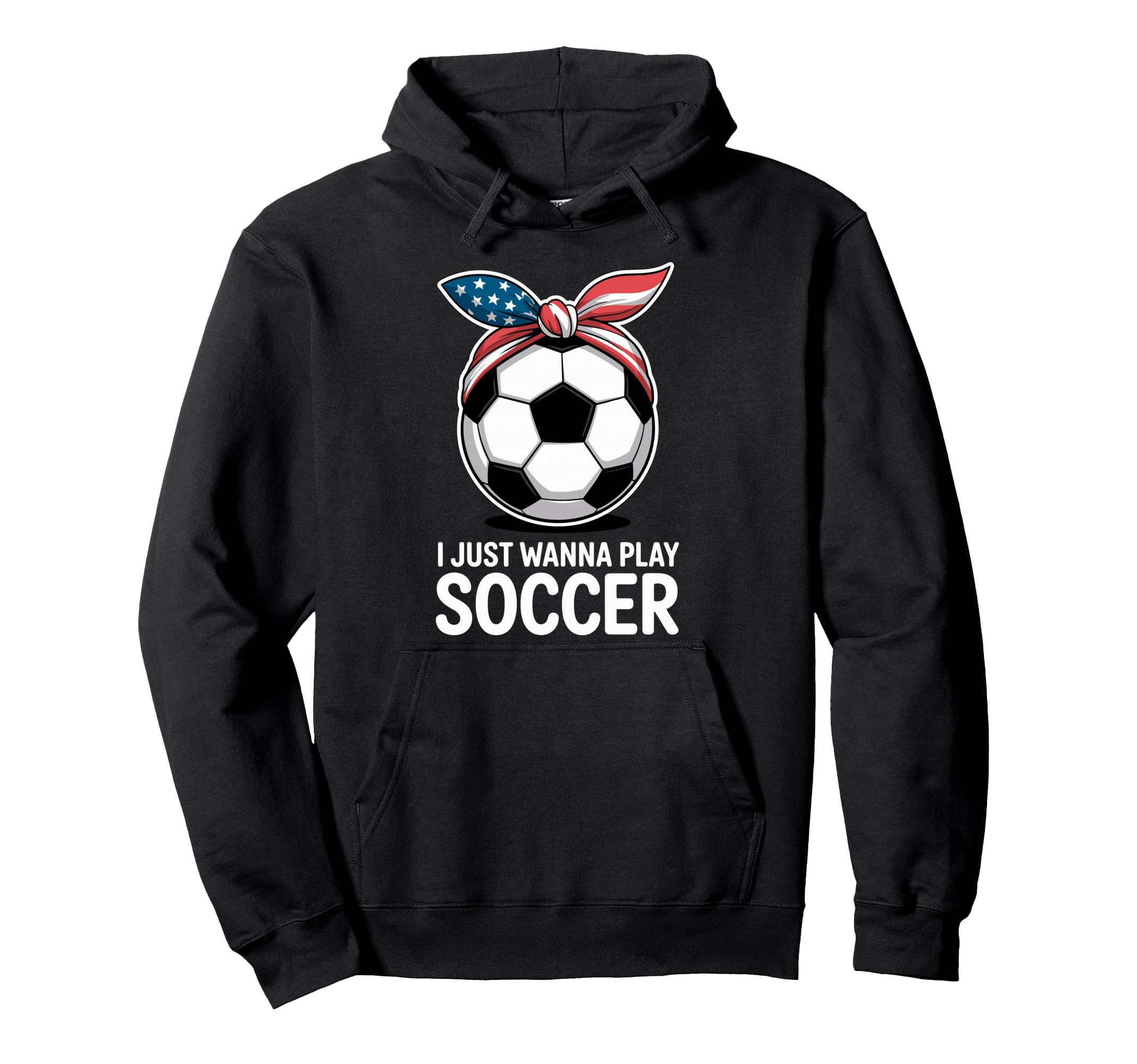 I Just Wanna Play Soccer Player Fan Hoodie - Aesthetic Graphic for Adults