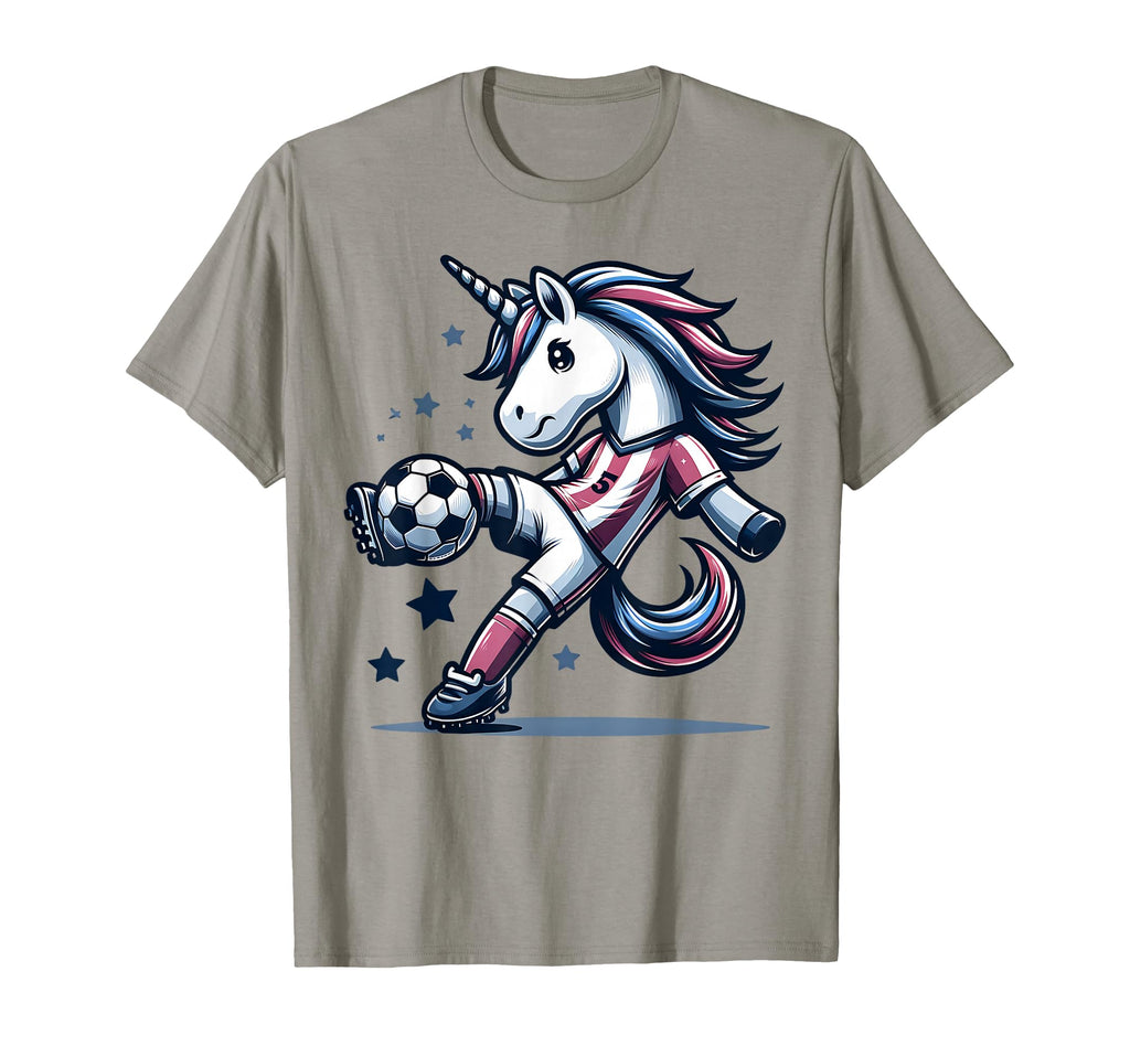 Footballer Unicorn Fans Soccer Team T-Shirt - Streetwear Style for Adults