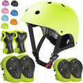 Kids Bike Helmet Set Adjustable Helmet for Ages 3-15 Kids Toddler Boys Girls Youth, Multi-Sport Bicycle Skateboarding Football Rollerskating Scooter Rollerblade Balance Bike Helmets