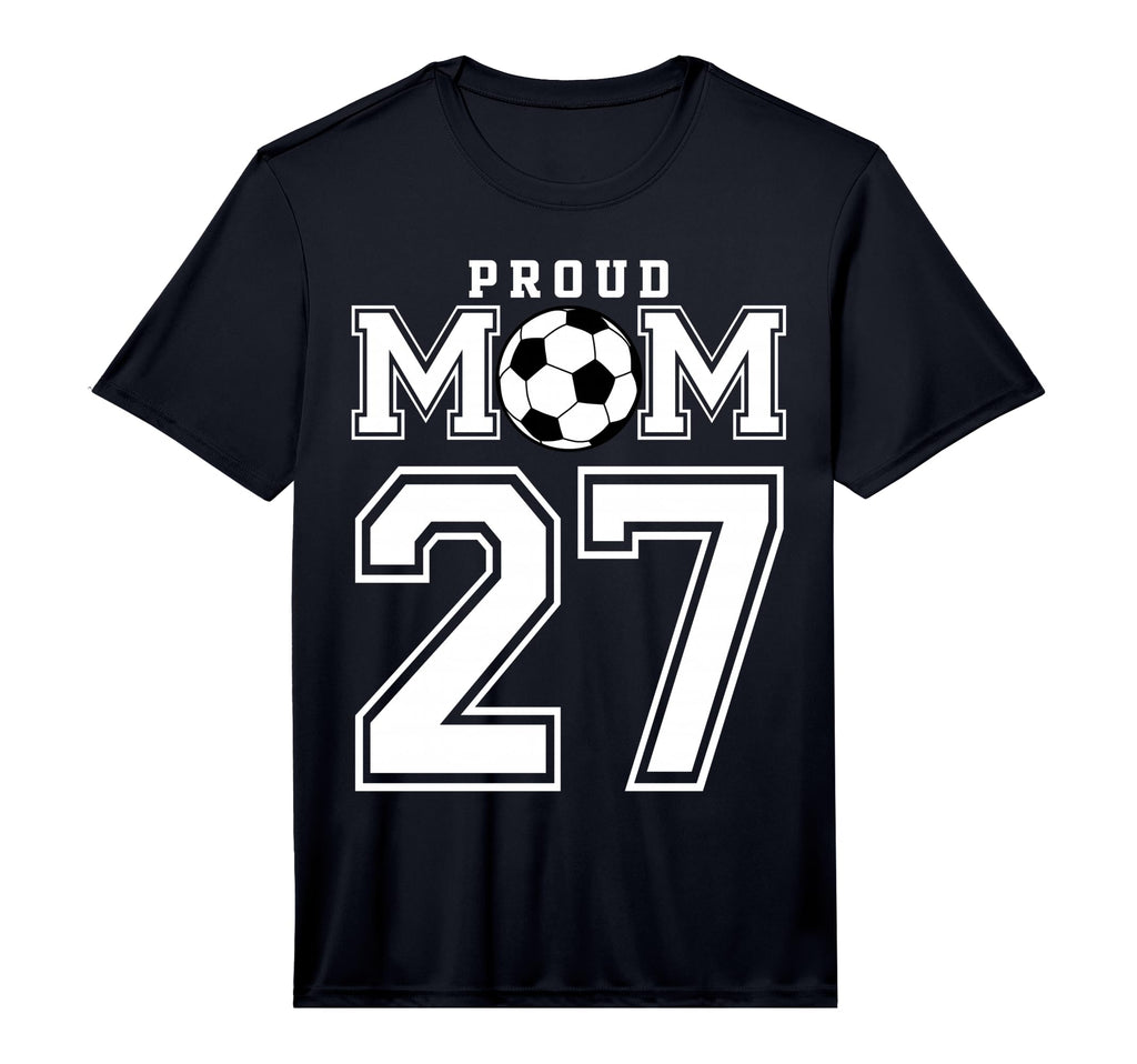 Number 27 Custom Proud Soccer Futbol T-Shirt - Custom Art Print for Adults