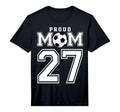 Number 27 Custom Proud Soccer Futbol T-Shirt - Custom Art Print for Adults