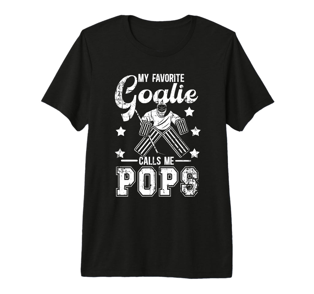 Mens My Favorite Ice Hockey Goalie T-Shirt - Minimalist Print Men Women
