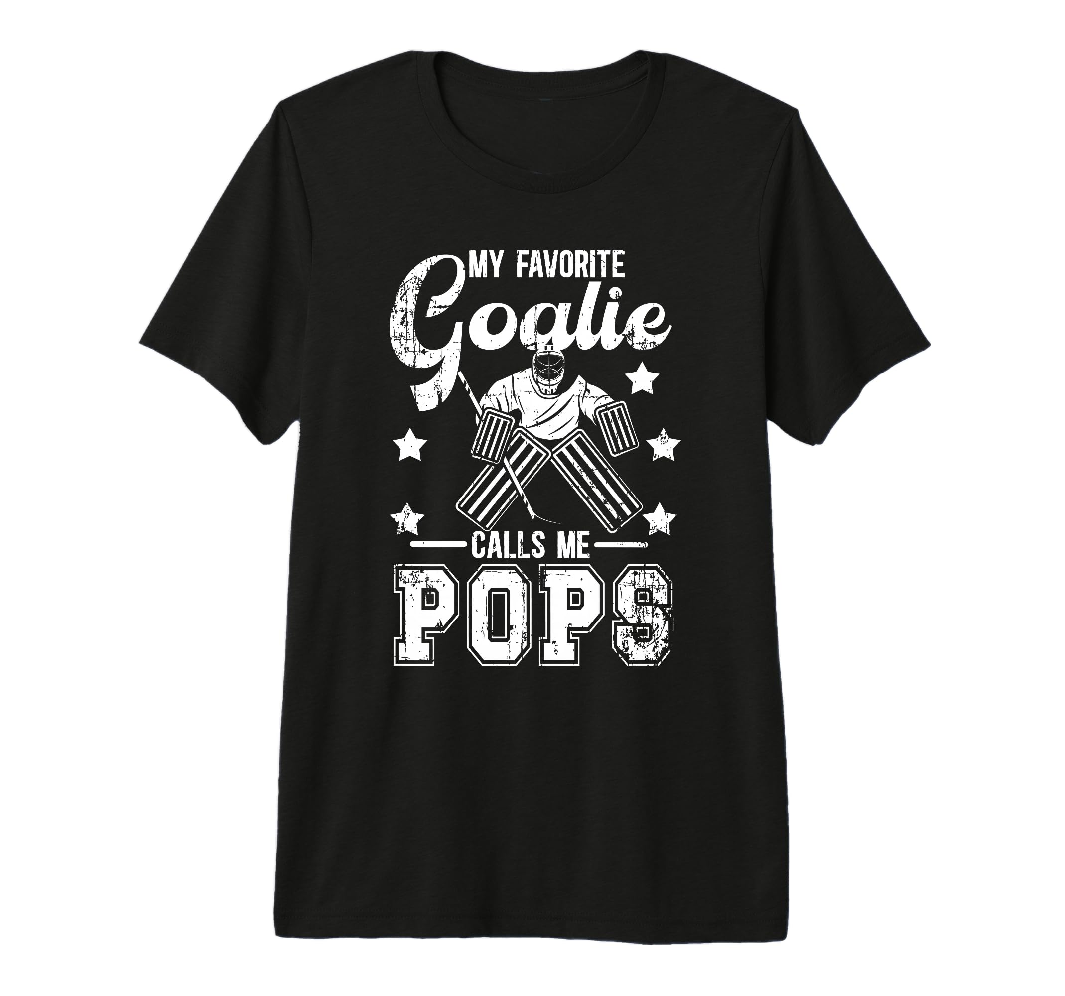 Mens My Favorite Ice Hockey Goalie T-Shirt - Minimalist Print Men Women