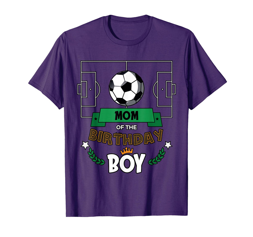 Mom Birthday Soccer Theme Matching T-Shirt - Minimalist Print for Adults