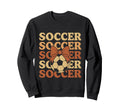 Soccer Coquette Bow Soccer Mom Sweatshirt - Aesthetic Graphic for Adults