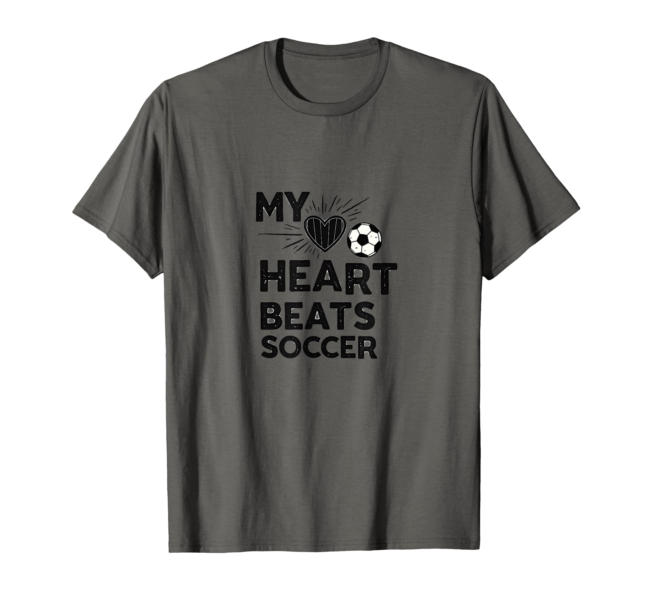 My Heart Beats Soccer Passion T-Shirt - Unique Graphic Unisex