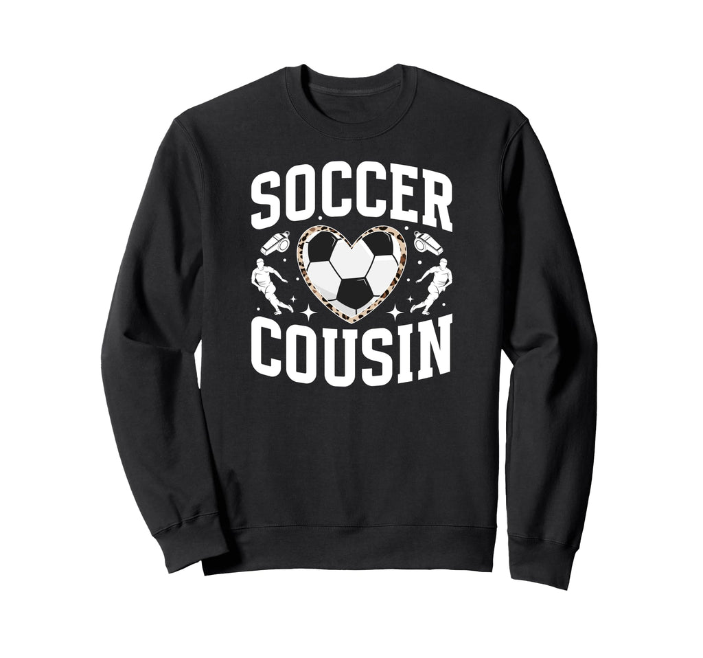 Soccer Cousin Heart Cousin Soccer Sweatshirt - Minimalist Print Men Women
