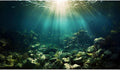 Deep Ocean Aquarium Background Under The Sea Fish Tank Background Underwater World Terrarium Backgrounds Ocean Floor Rock Aquatic Plants Aquarium Backdrop for Fish Tank Backgrounds Decors 72x18in