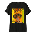 Black Independence Day Love Black T-Shirt - Fun Novelty Design Men Women