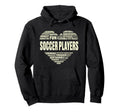 Love Heart Facts Soccer Players Lover Hoodie - Streetwear Style for Adults