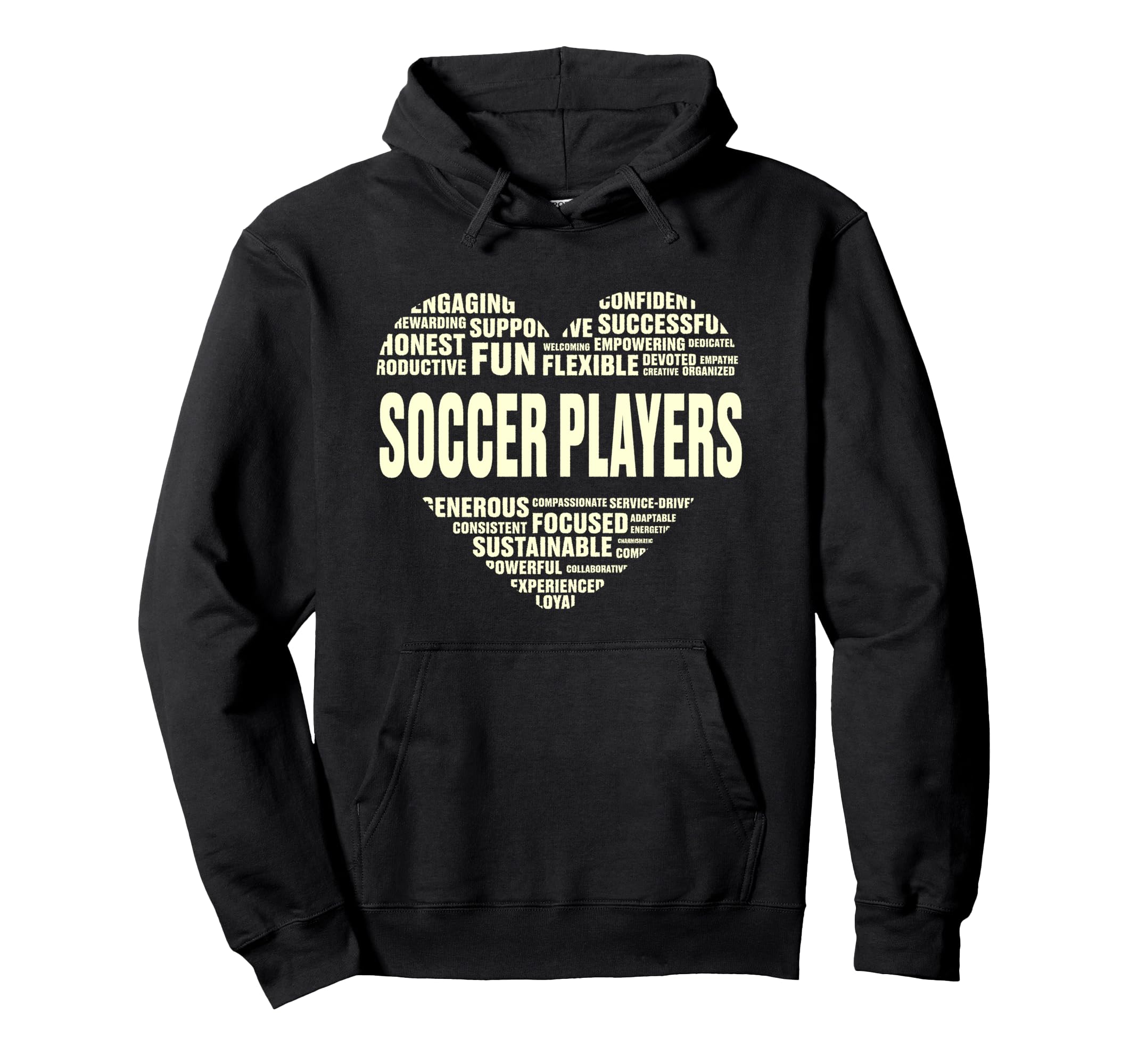 Love Heart Facts Soccer Players Lover Hoodie - Streetwear Style for Adults