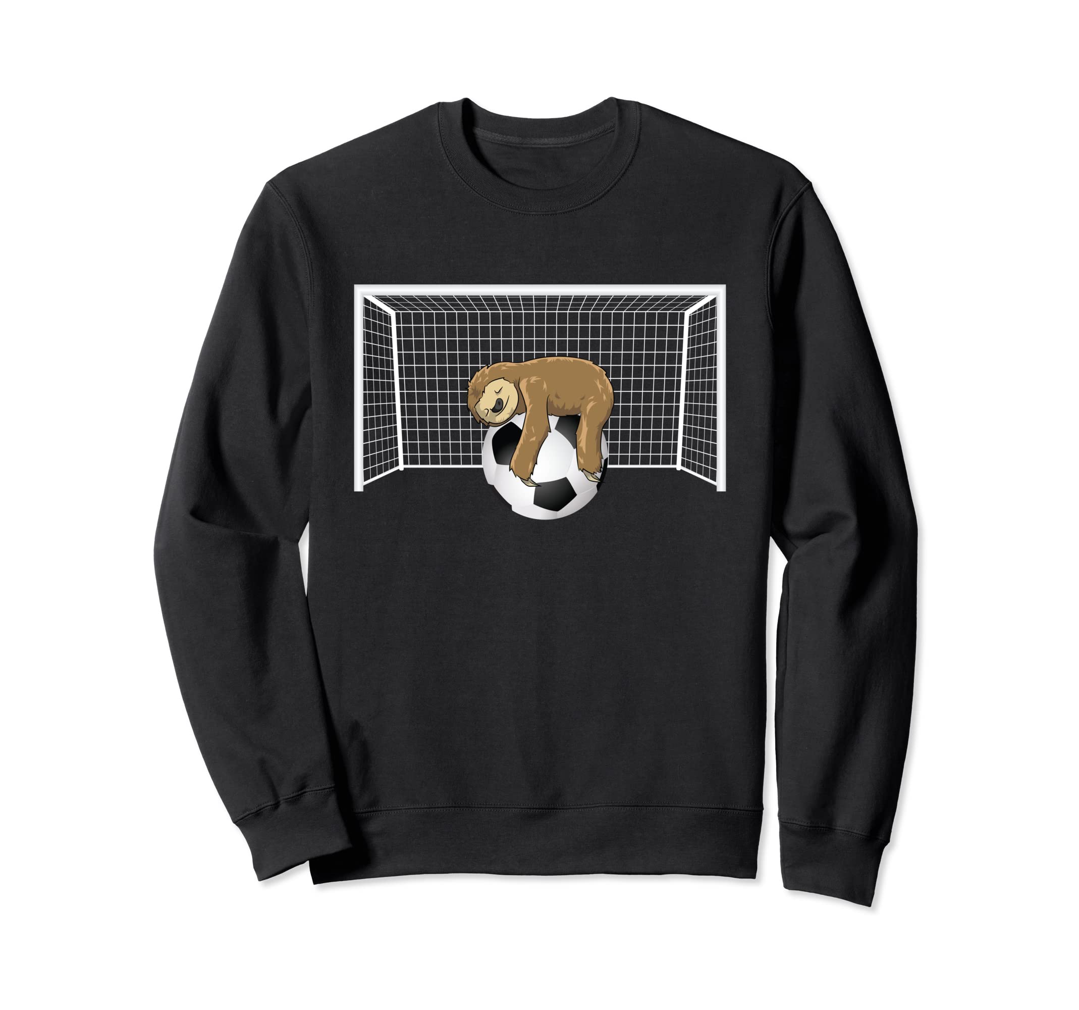 Lazy Sloth Soccer Ball Funny Soccer Sweatshirt - Streetwear Style Unisex