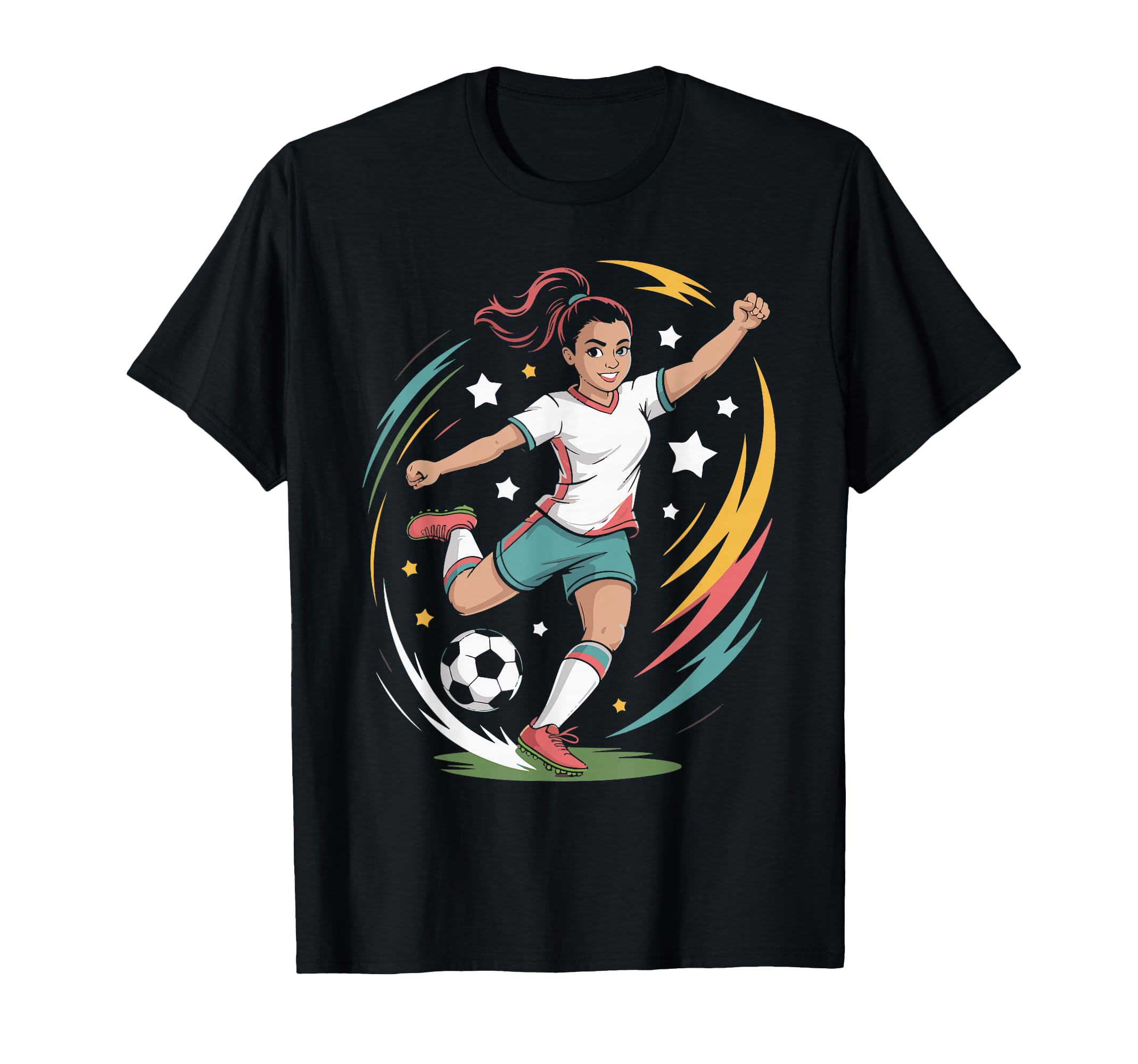 Funny Soccer Vibes Soccer Player Fun T-Shirt - Aesthetic Graphic Men Women