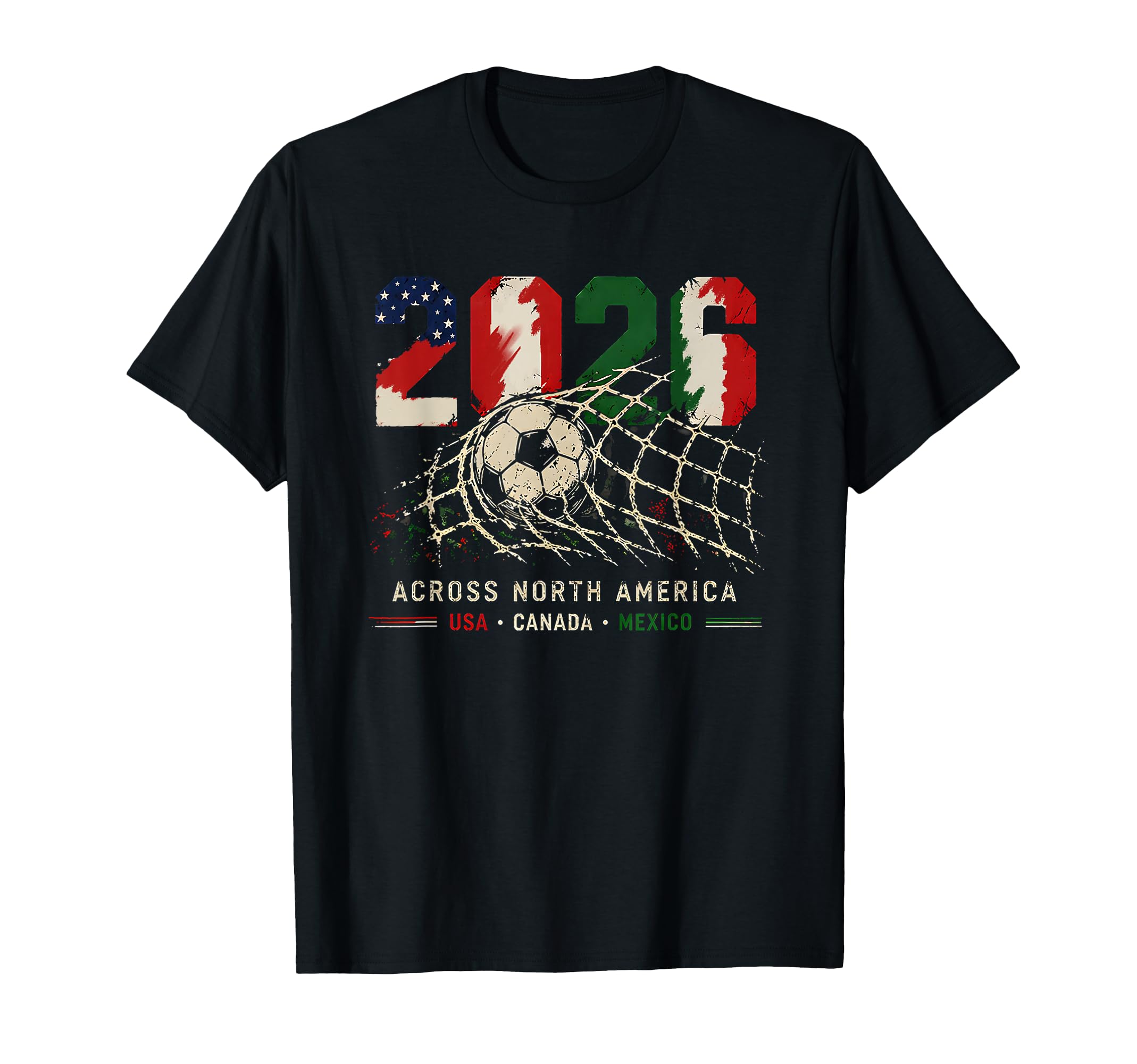 Football Fever 2026 Across Usa Canada T-Shirt - Graphic Print Men Women
