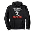 Just Who Loves Soccer Hoodie - Aesthetic Graphic for Adults