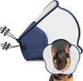 Hard & Heavy Plastic Dog Cone Collar Alternative for Extra Large Dogs (Adult Lab Golden GSD) After Surgery, Adjustable Pet Recovery Cone Anti-Lick, Elizabethan Protective Cone of Shame for Healing