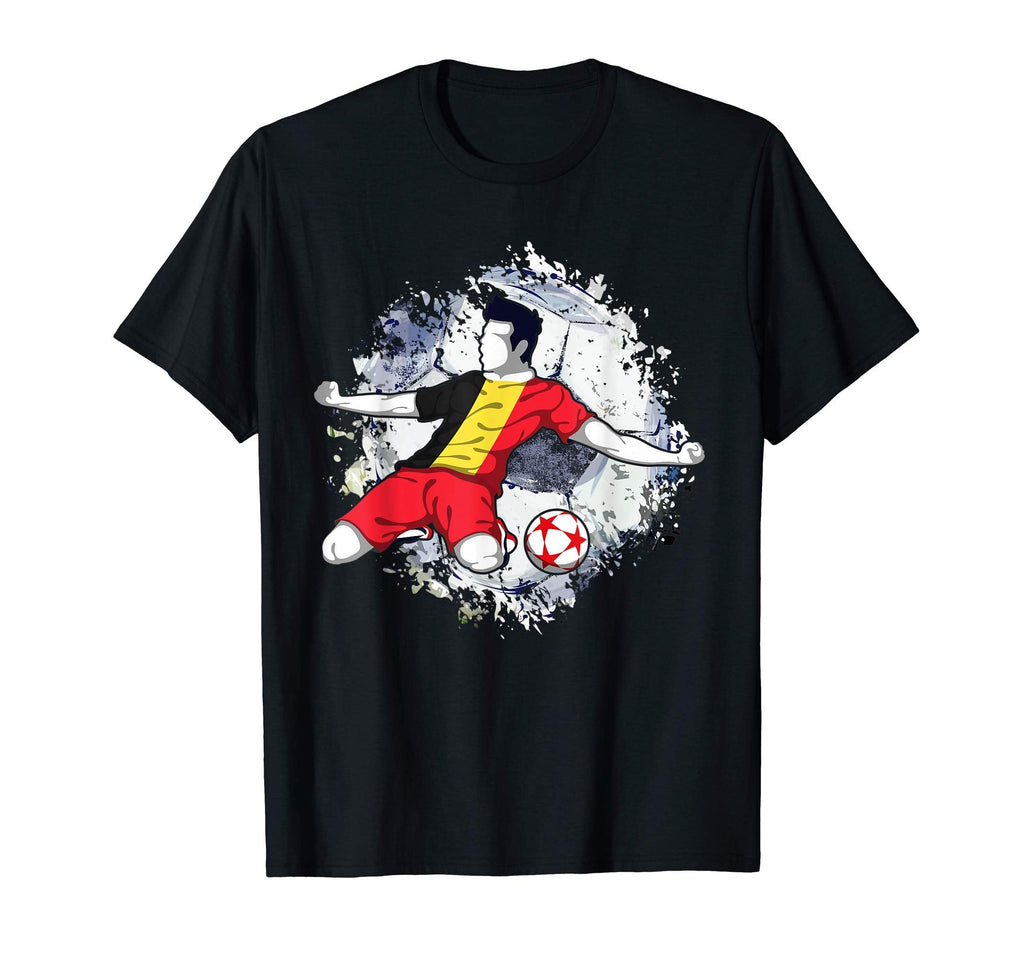 Belgium Soccer Belgian National Flag T-Shirt - Minimalist Print for Adults
