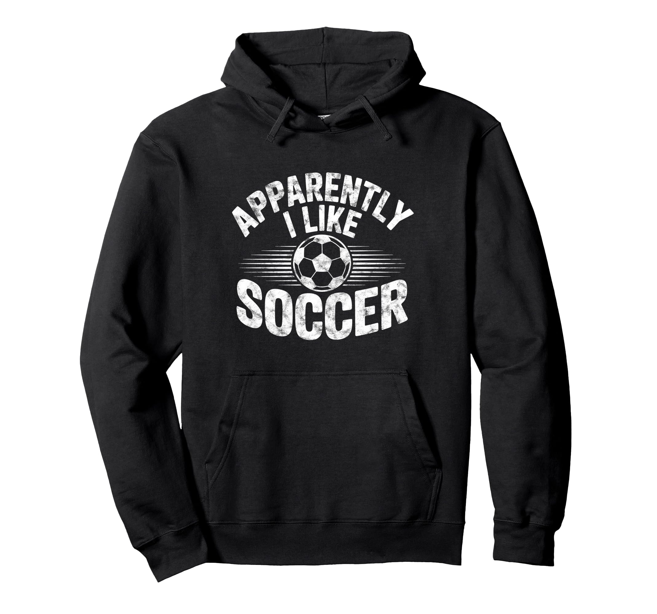 Apparently I Like Soccer Game Day Mom Dad Hoodie - Graphic Print for Adults