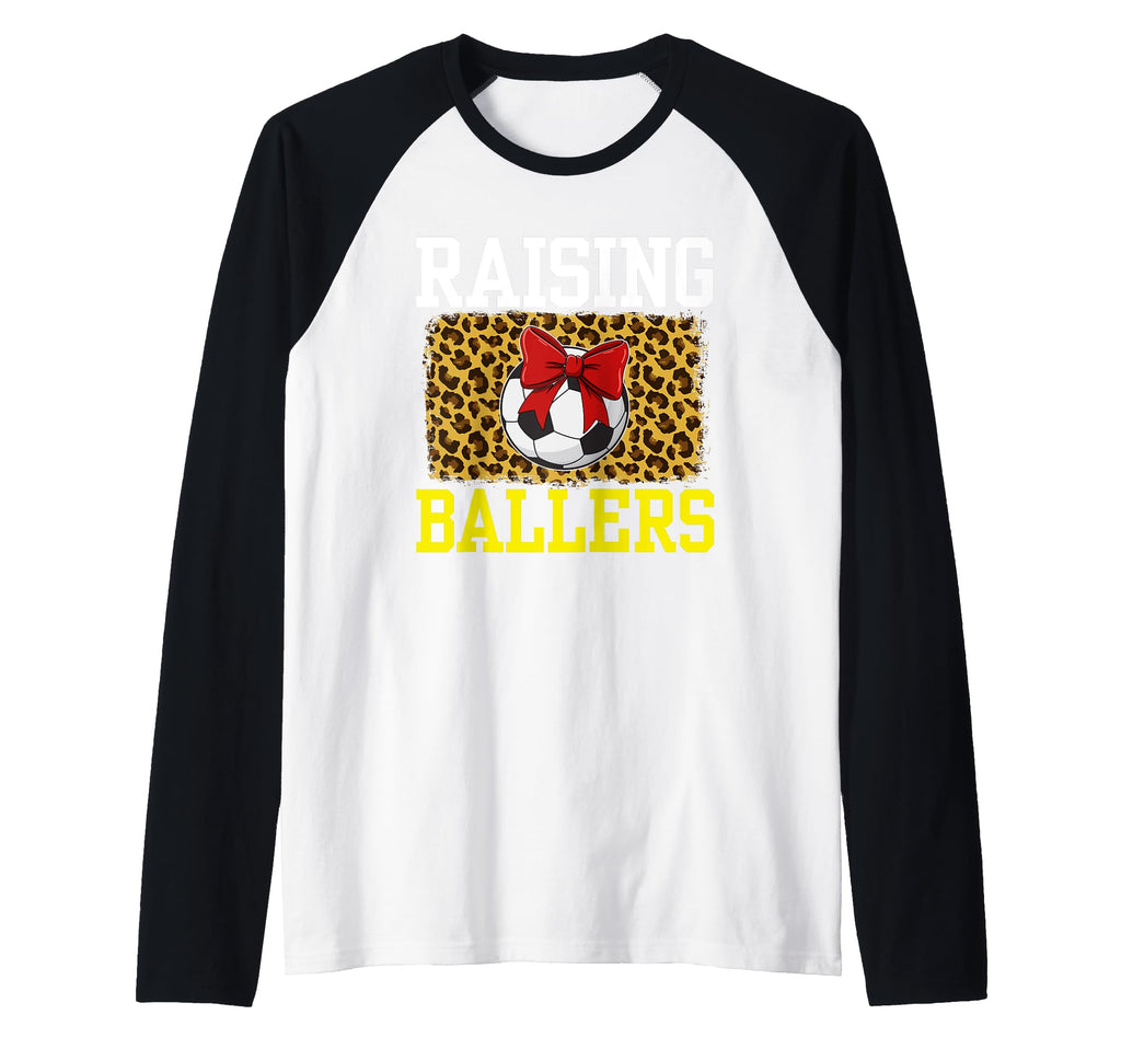 Raising Ballers Soccer Red Bow Ball Hoodie - Aesthetic Graphic Men Women