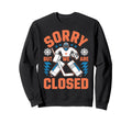 Funny Ice Hockey Goalkeeper Netminder Sweatshirt - Trendy Graphic Unisex