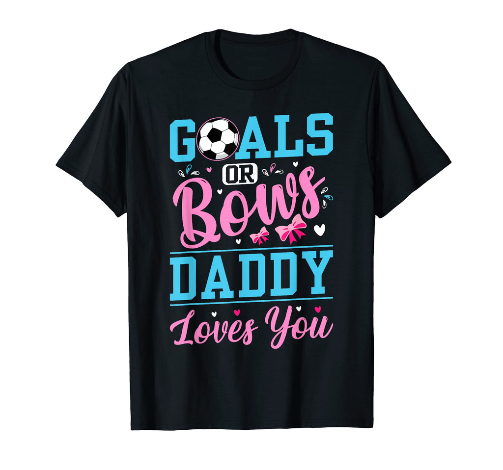 Mens Gender Reveal Dad Soccer Goals T-Shirt - Custom Art Print for Adults