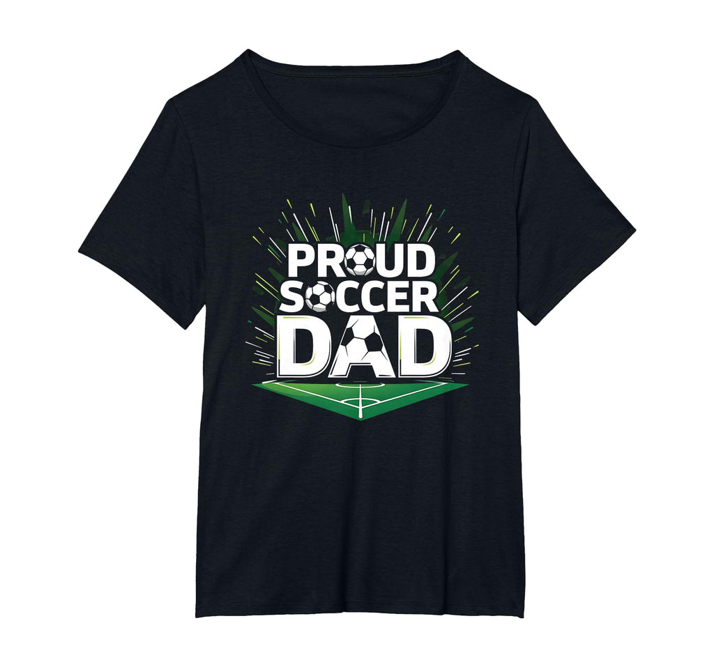 Proud Soccer Dad Cheering Sideline T-Shirt - Novelty Apparel for Adults