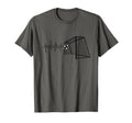 Funny Soccer Heartbeat Ecg Football T-Shirt - Graphic Print for Adults