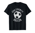 Ada County Soccer Distressed 90S T-Shirt - Graphic Print for Adults
