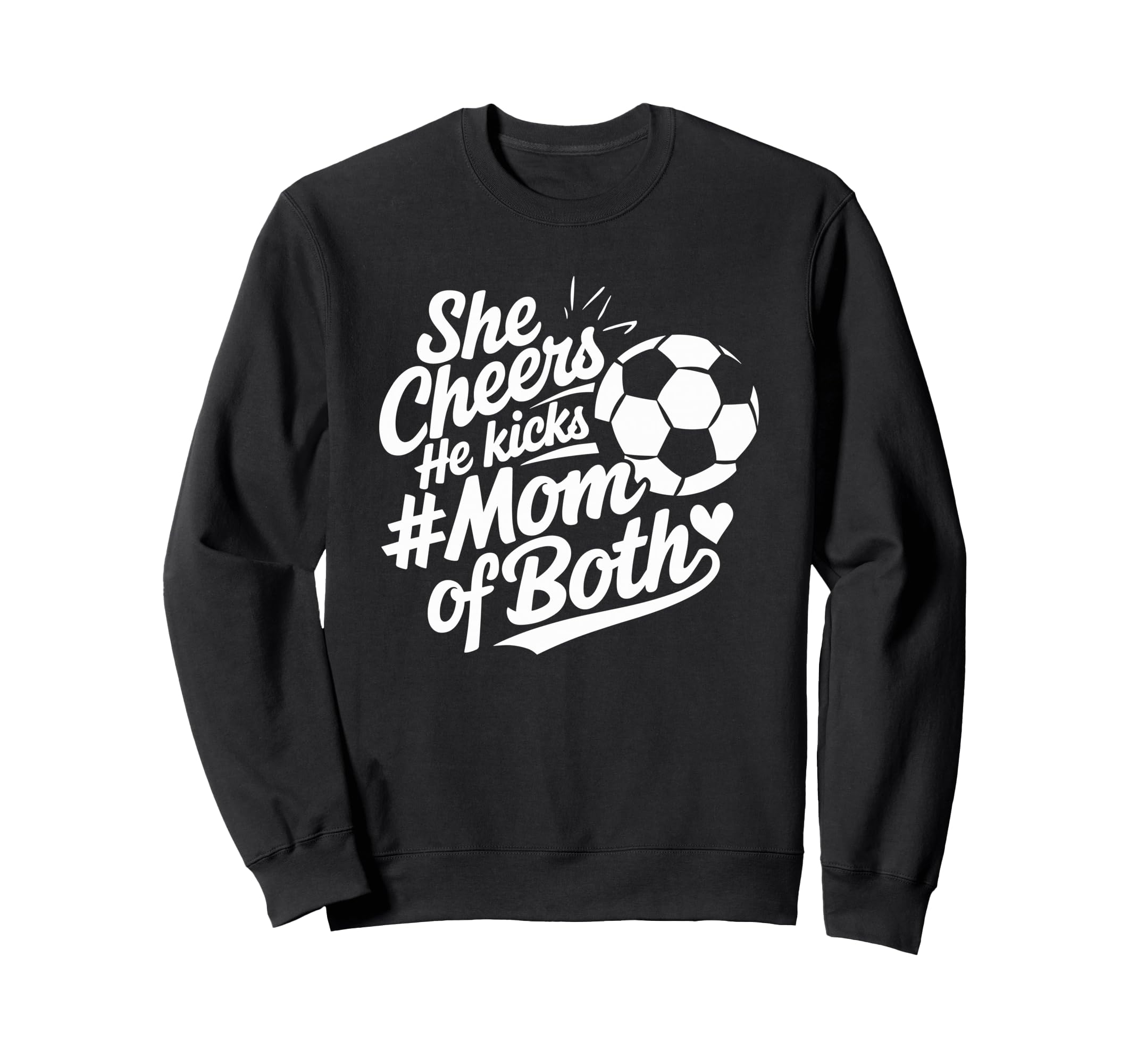 Soccer Player Mother And Sweatshirt - Minimalist Print for Adults
