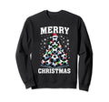 Merry Funny Soccer Tree Player Coach Sweatshirt - Streetwear Style Unisex