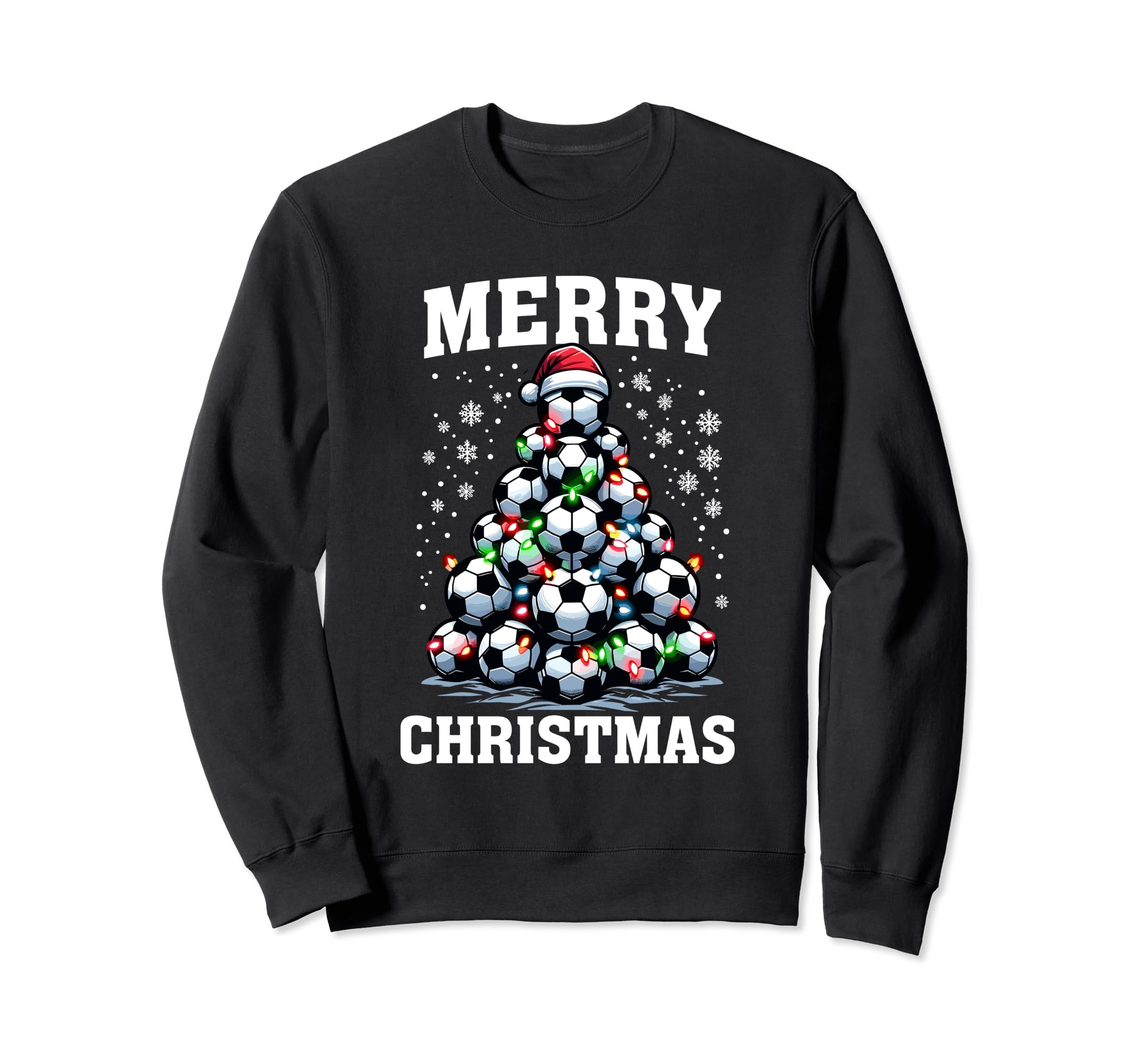 Merry Funny Soccer Tree Player Coach Sweatshirt - Streetwear Style Unisex