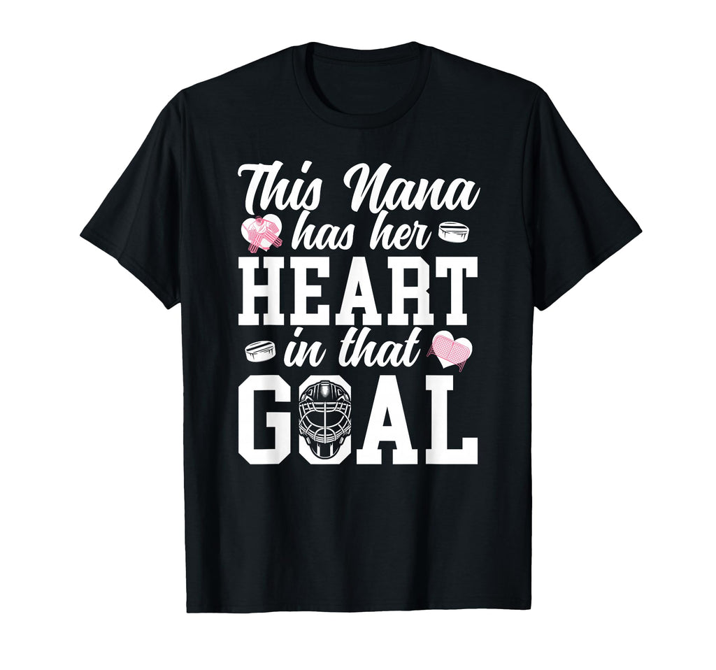 Proud Hockey Goalie Nana Hockey T-Shirt - Graphic Print Men Women