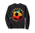 Awesome Since 2020 Soccer Birthday Party Sweatshirt - Graphic Print Unisex