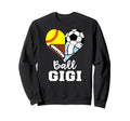 Ball Gigi Soccer Football Softball Sweatshirt - Trendy Graphic Men Women