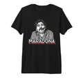 Diego Maradona Cigar Soccer Icon Tri T-Shirt - Custom Art Print Unisex