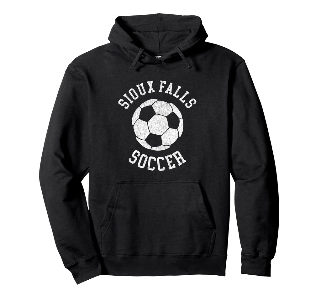 Sioux Falls Soccer Distressed 90S Hoodie - Fun Novelty Design Men Women