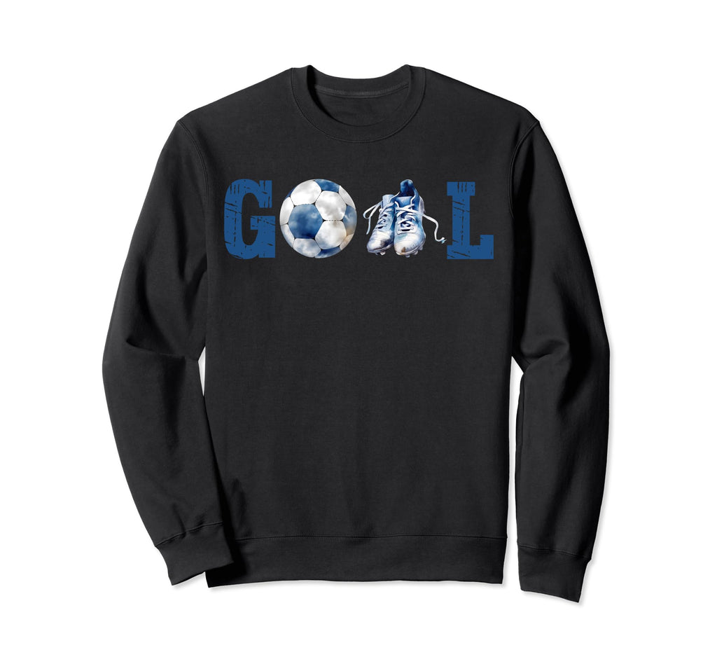 Goal Soccer Ball And Shoe Soccer Sweatshirt - Aesthetic Graphic Men Women