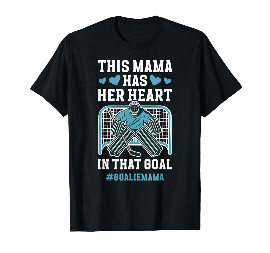Proud Hockey Goalie Mama Ice Hockey T-Shirt - Streetwear Style for Adults