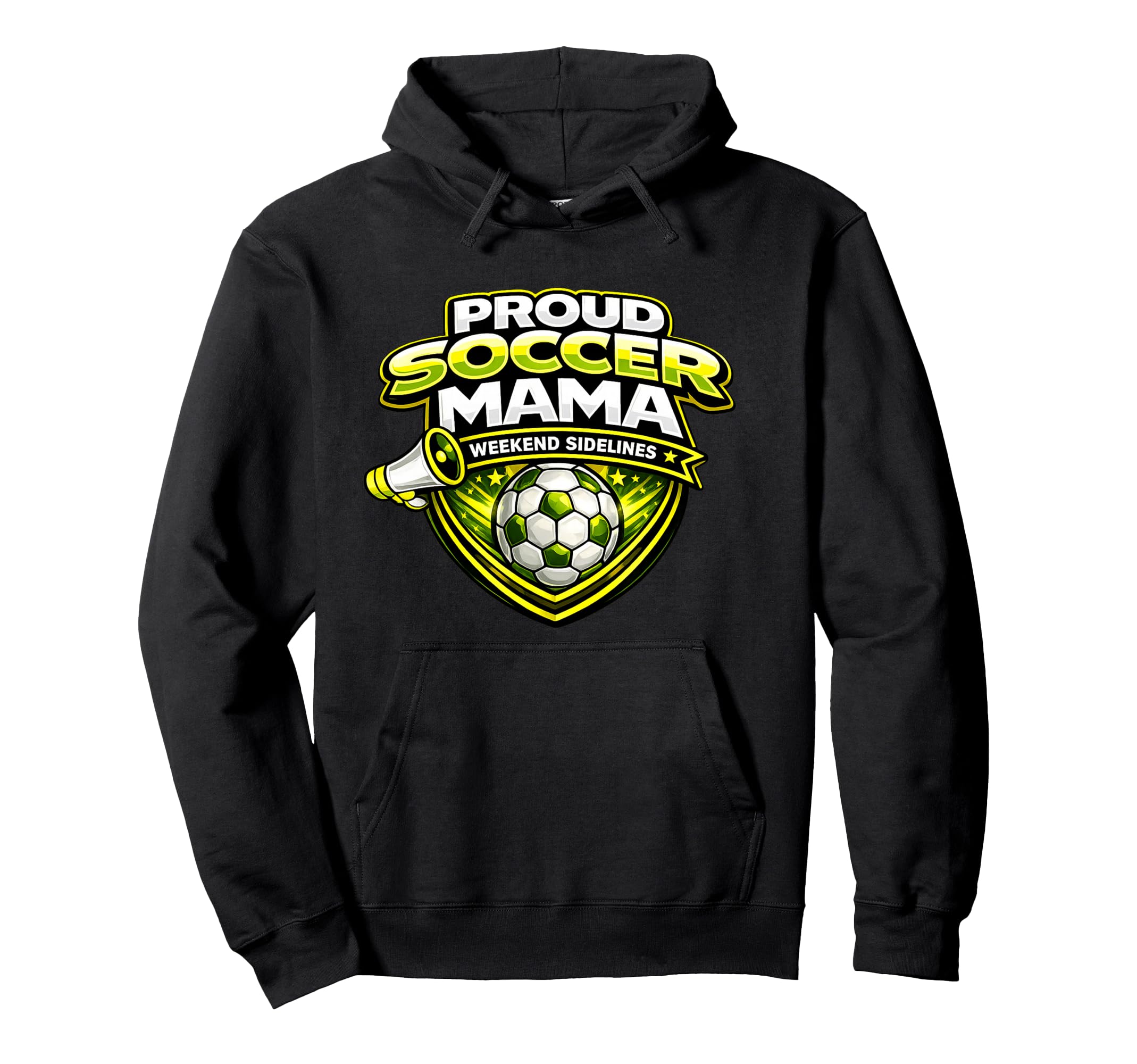 Proud Soccer Mama Funny Weekend Sidelines Hoodie - Custom Art Print Unisex