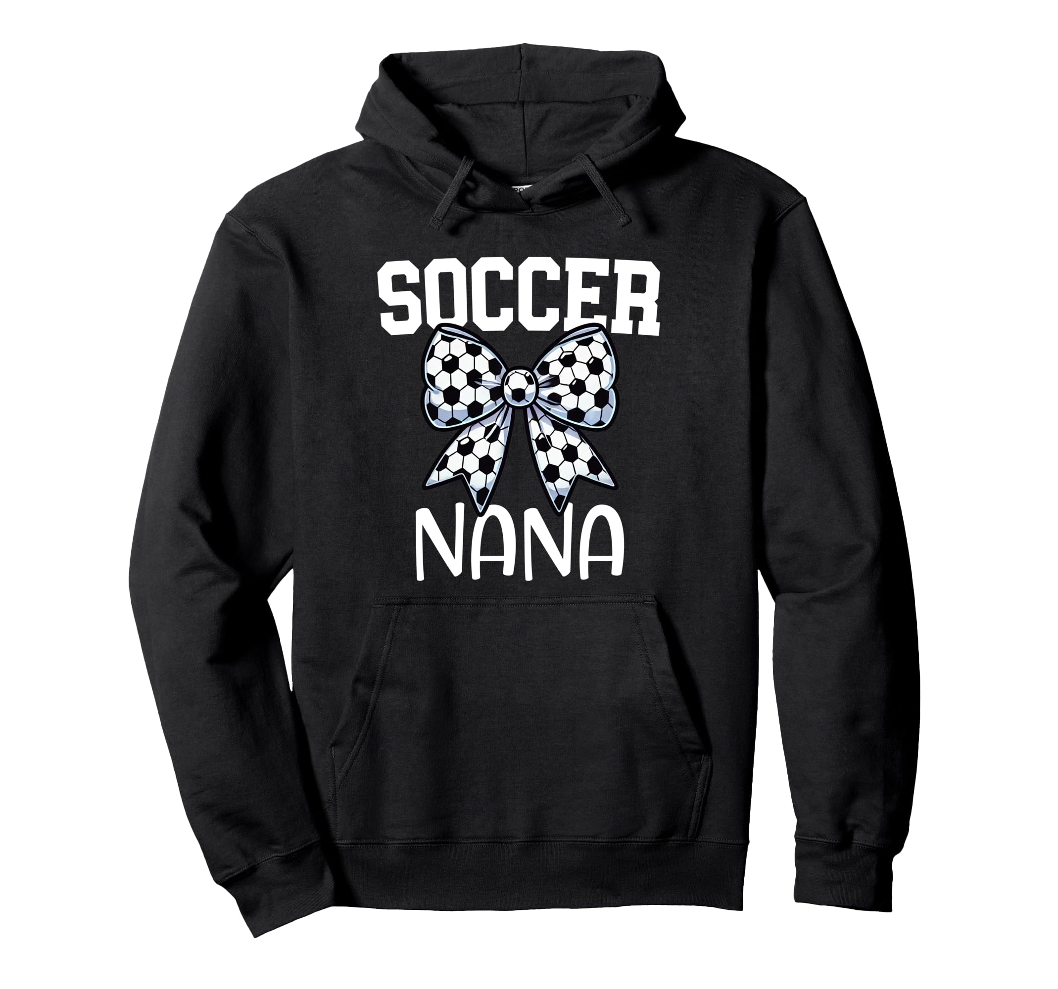 Soccer Nana Coquette Bow Proud Soccer Hoodie - Casual Everyday Wear Unisex