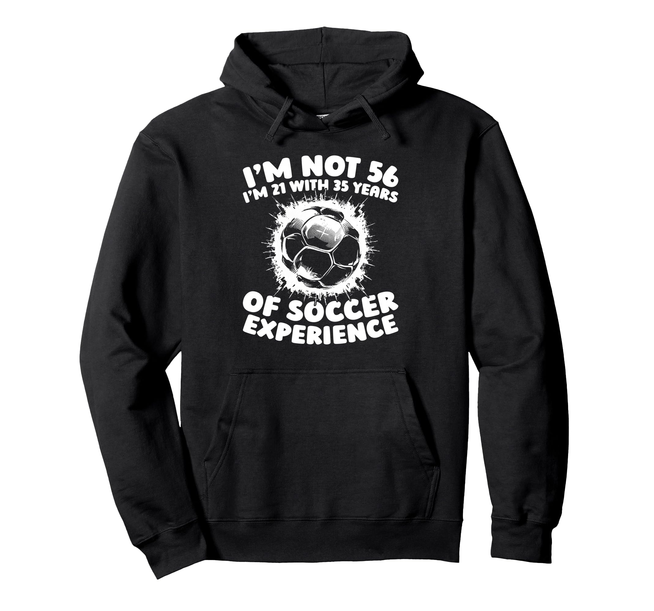 56Th Birthday Soccer Sports Team Player Hoodie - Novelty Apparel Men Women