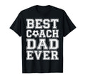 Best Coach Dad Ever Fathers Day Soccer T-Shirt - Graphic Print for Adults