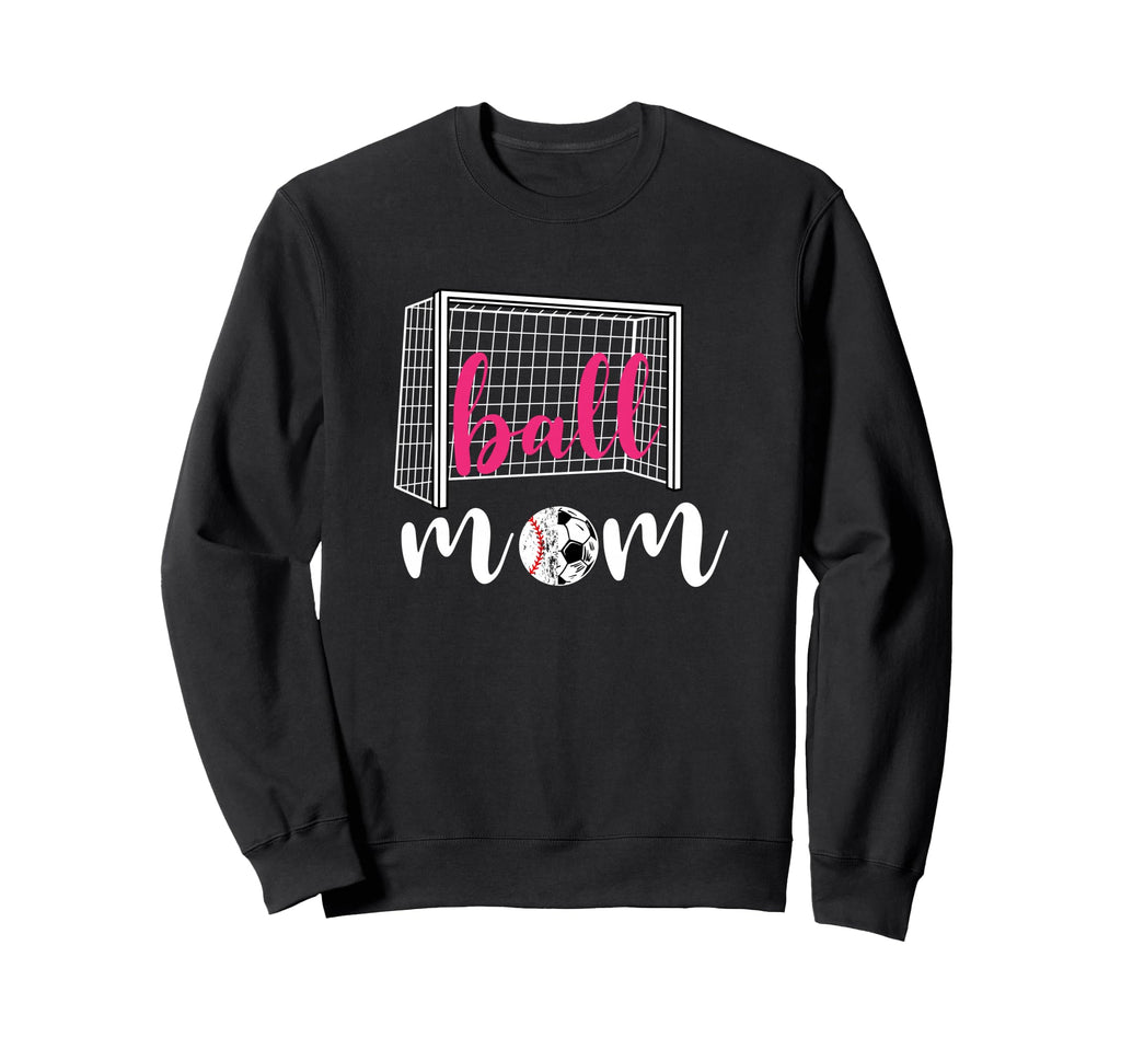 Soccer Mom Ball Football Game Day Funny Sweatshirt - Unique Graphic Unisex