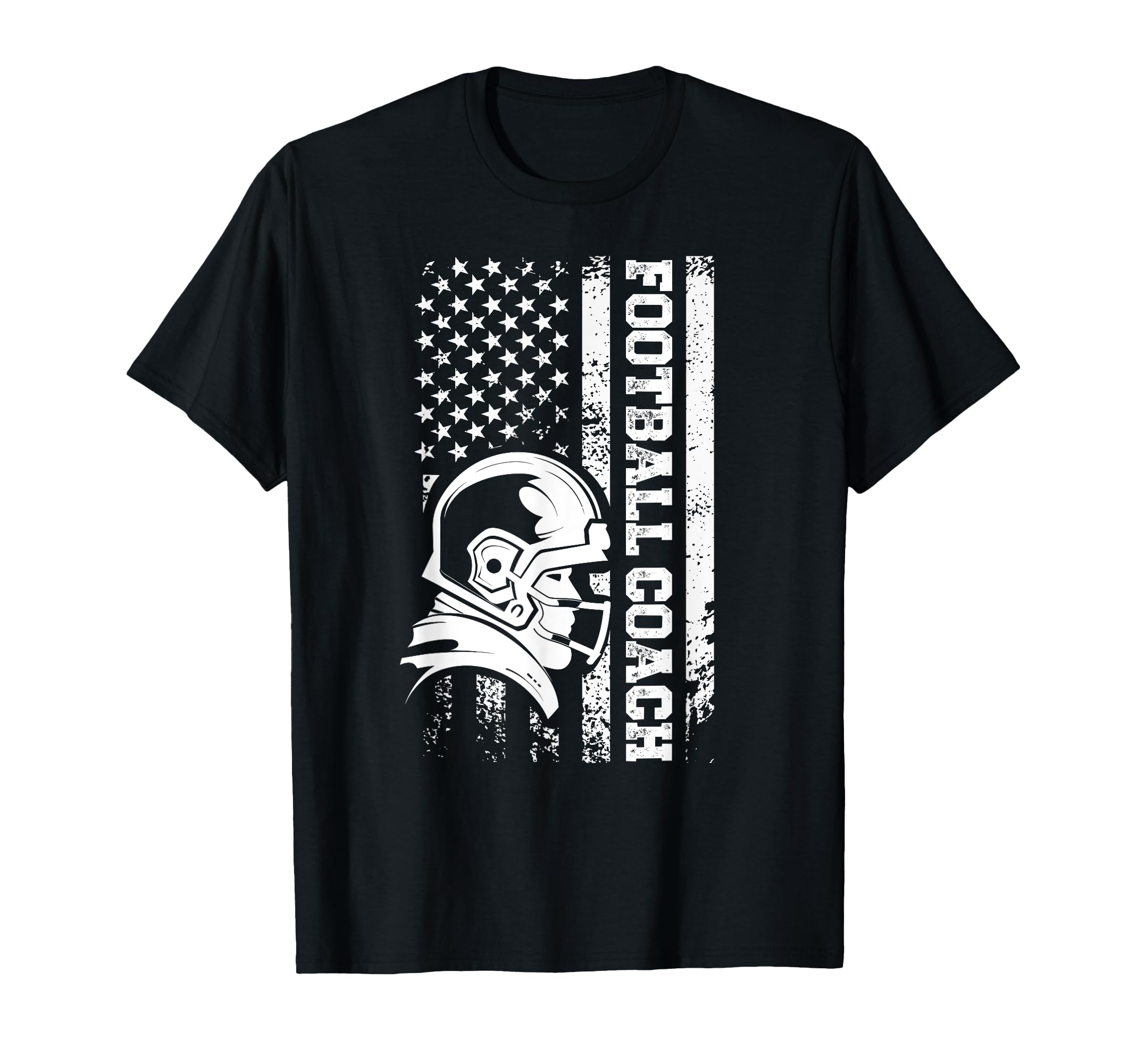 Football Coach Us Flag Football Coaching T-Shirt - Streetwear Style Unisex