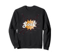 Goal Soccer Ball Net Comic Football Sweatshirt - Aesthetic Graphic Unisex