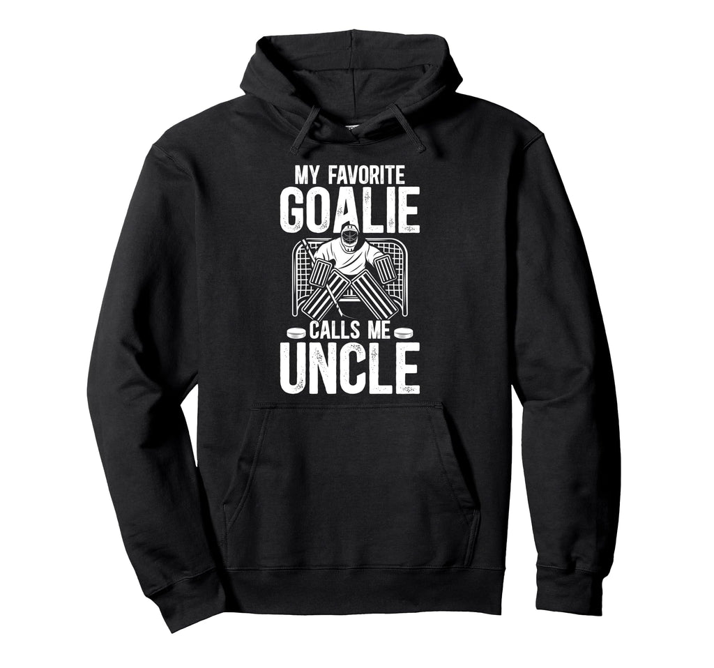 Proud Ice Hockey Goalie Uncle Hockey Hoodie - Custom Art Print Men Women