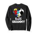 Autism Soccer Grammy Funny Autism Sweatshirt - Graphic Print Men Women