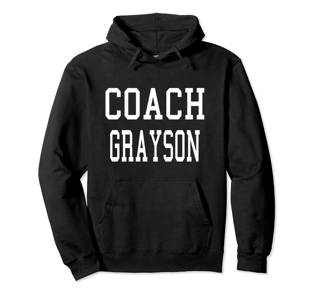 Coach Grayson Custom Football Soccer Hoodie - Custom Art Print Unisex