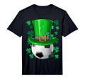 Soccer St Patricks Day Irish Soccer T-Shirt - Graphic Print Unisex